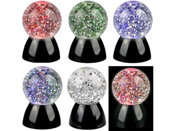 Water Globe Light Color Changing 4Pk