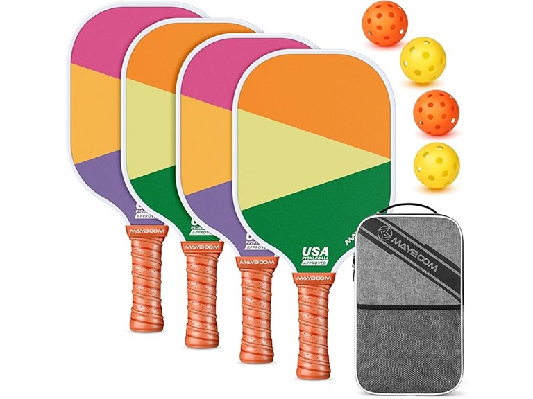 Mayboom Pickleball Paddles Set of 4