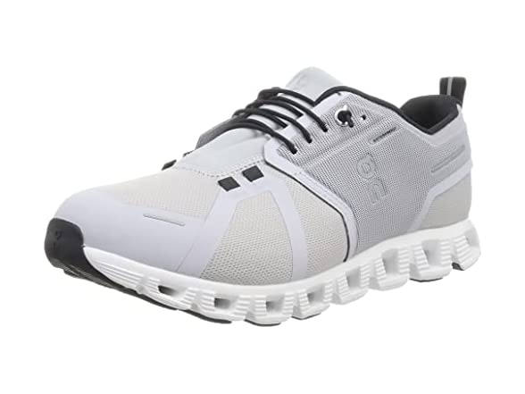 ON Men's Cloud 5 Waterproof Sneakers, Glacier/White, 9 Medium US (Open Box) (Open Box)