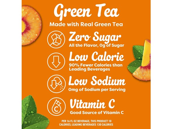10Ct Crystal Light Sugar-Free Peach Mango Drink Mix