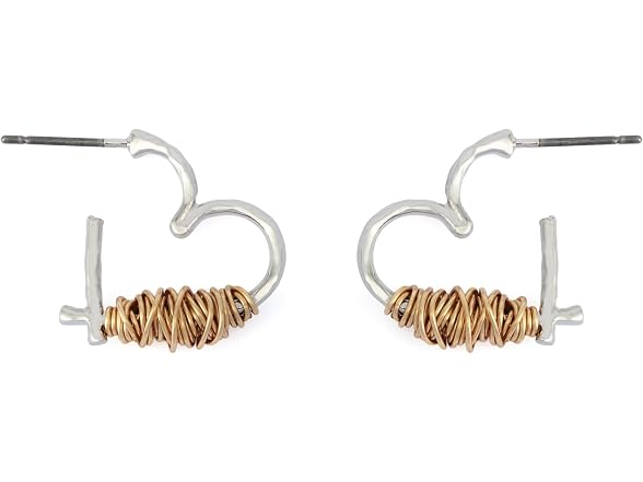 Robert Lee Morris Soho Women's Heart Hoop Earrings