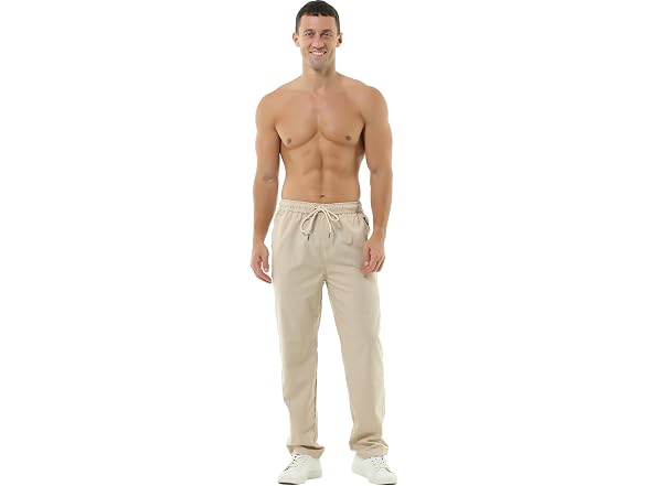 HOEREV Men Casual Beach Trousers
