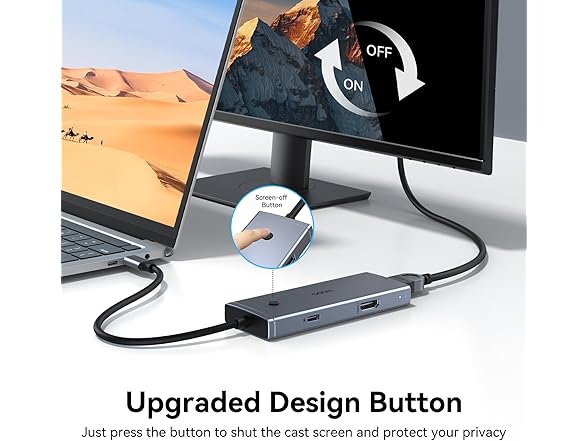 Docking Station to Dual HDMI Monitors Adapter