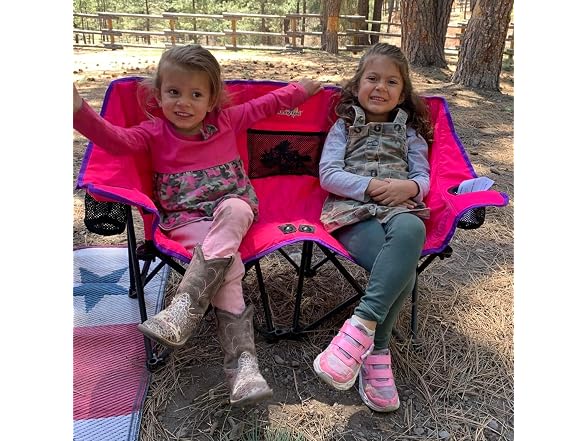 SUNNYFEEL Pink Kids Double Camping Chair