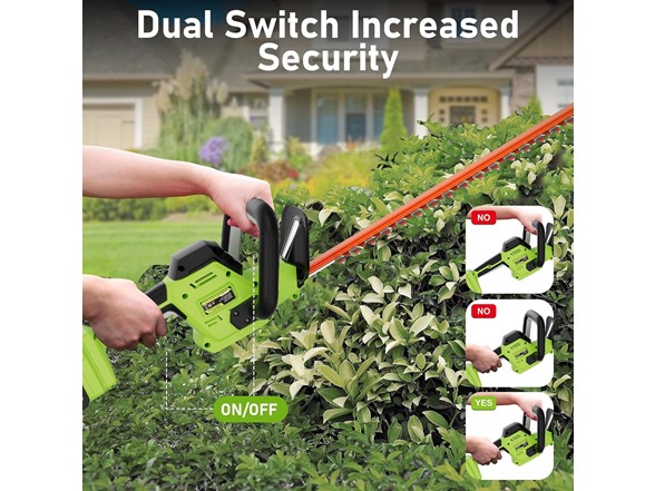sunchers 22" Cordless Hedge Trimmer