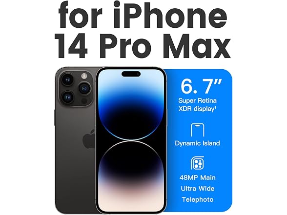 Mkeke for iPhone 14 Pro Max Case Clear,Compatible