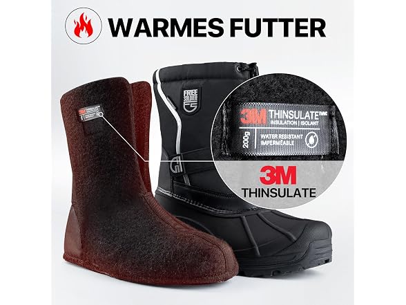 FREE SOLDIER Men's Insulated Snow
