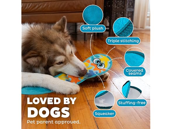 Outward Hound Tough Skinz Snake Squeaky Dog Toy, M