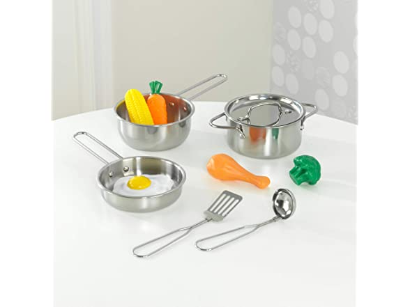 KidKraft Deluxe Cookware Set with Food