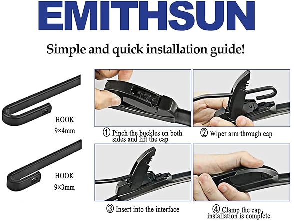 EMITHSUN BC103825110394 windshield wiper blades