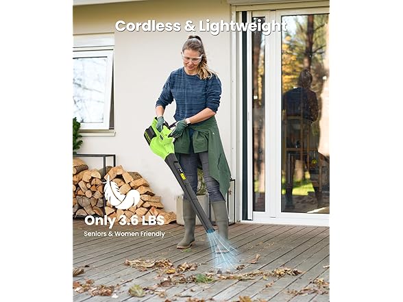 NCOEN Leaf Blower Cordless for Lawn Care