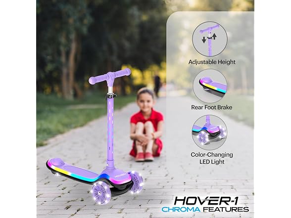 Hover-1 Chroma Folding Kick Scooter Purple