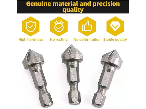 EdvenA AAP-Tool-380 3pc Chamfering Countersink Bit