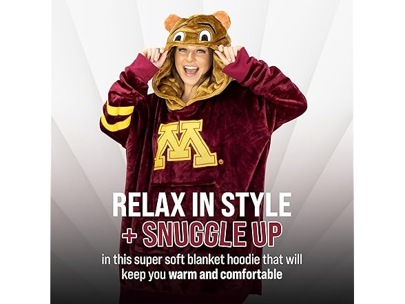 Minnesota Hoodie Blanket w/ Pocket