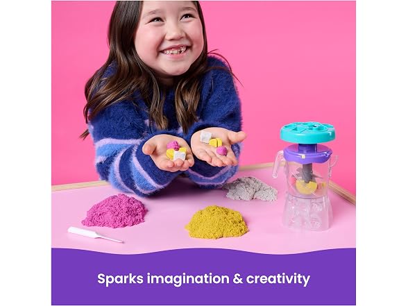 Kinetic Sand, Smoothie Mixer Playset with 14 oz Play Sand