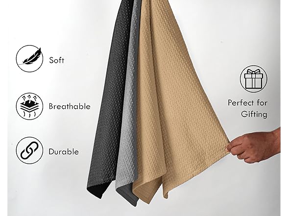 HOUSE OF ORLO Waffle Dishcloths 12Pk