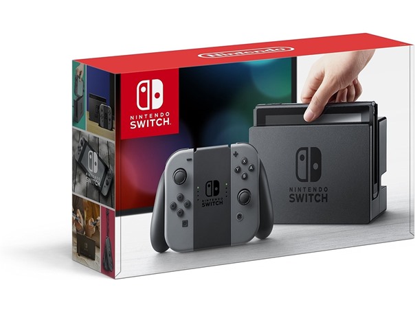 Nintendo  Switch with Gray Joy Con