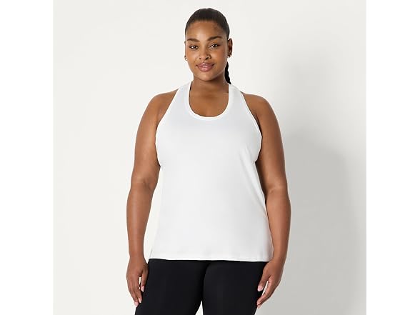 Amazon Essentials Women (XS) Tech Top White