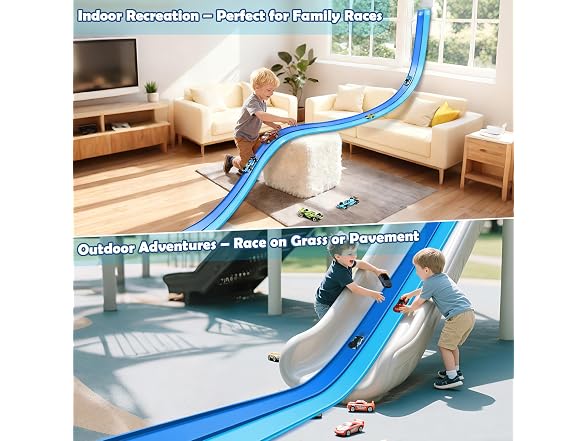 YUOIOYU Flexible Race Track for Kids