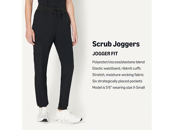 Amazon Basics Women Scrubs Jogger Pants