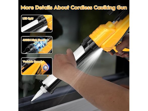 Variable Speed Electric Caulk Gun - Gallery 6