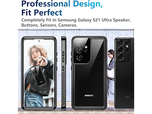 Temdan for Samsung Galaxy S21 Ultra Case