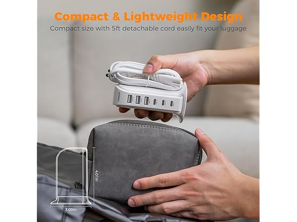 TESSAN 65W USB Charging Station (6 USB)