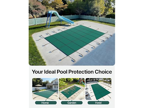 Pool Safety Cover Fits 16x36ft Rectangle
