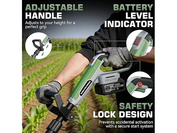 Endutools Cordless Tiller Cultivator