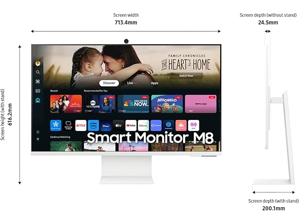 New Samsung 32" M8 (M80D) Series 4K UHD Smart Monitor