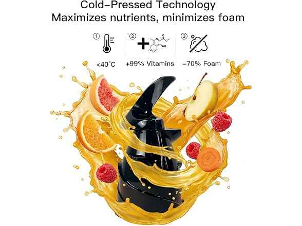 MEGAWISE Slow Masticating Juicer