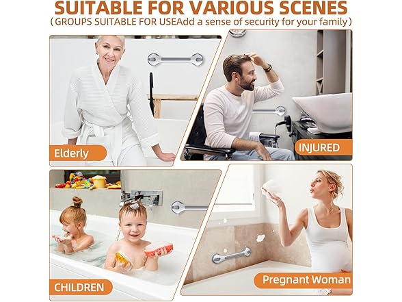 Grab Bars for Bathtubs and Showers