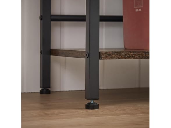 Tzou 5-Tier Rustic Brown Bookshelf