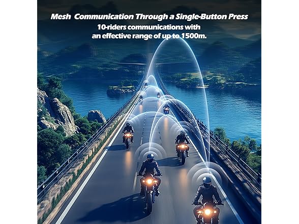 TNICER Motorcycle Bluetooth Headset