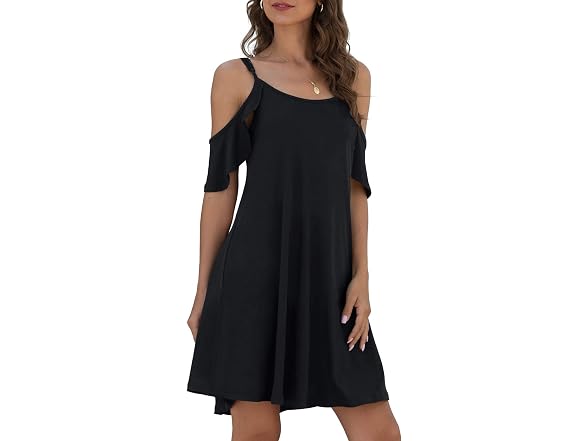 Jouica Women (S) Summer Casual Loose Beach Dress