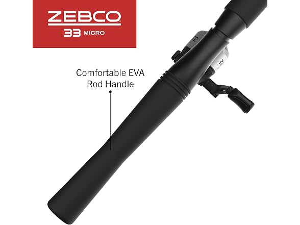 Zebco 33 Micro Trigger Spincast Reel and Fishing Rod Combo
