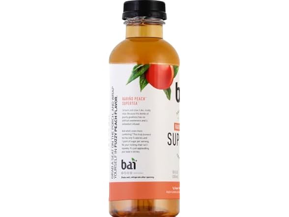1CT Bai Narino Peach Tea, Antioxidant Infused Tea 18 oz
