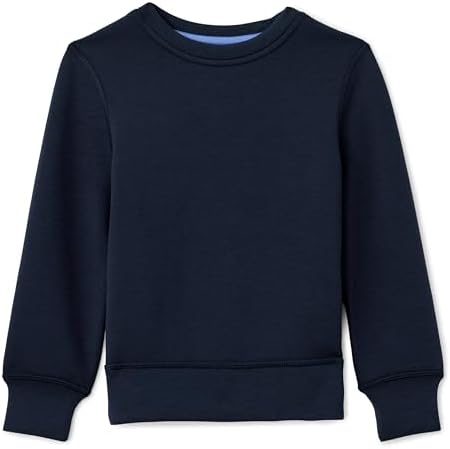 Amazon Essentials Boy's Active Sweat Relaxed-Fit Crewneck Pullover Sweatshirt, Navy, X-Large