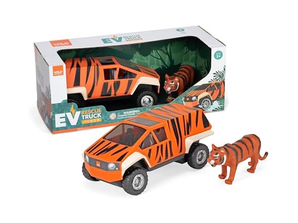WILD REPUBLIC E-Team Box Set Safari Rescue EV Figurine