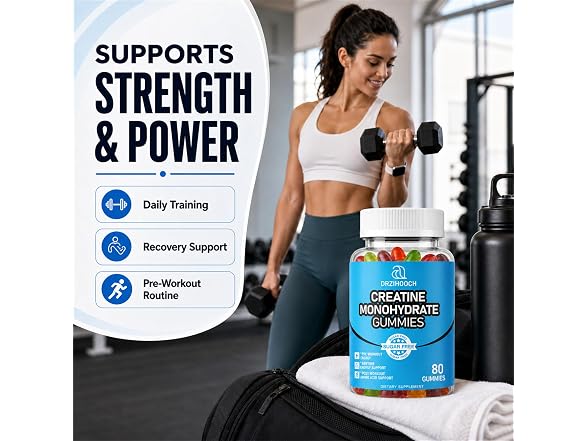 DRZIHOOCH Creatine Gummies, 2 Pack
