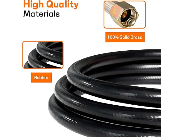 Veralune Propane Regulator with 5 Ft Hose
