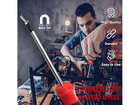 Screwdriver Set, Assorted, 8-Piece