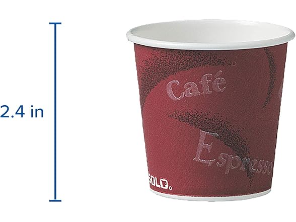 Solo 4 oz Paper Hot Cup, 1000 Pack