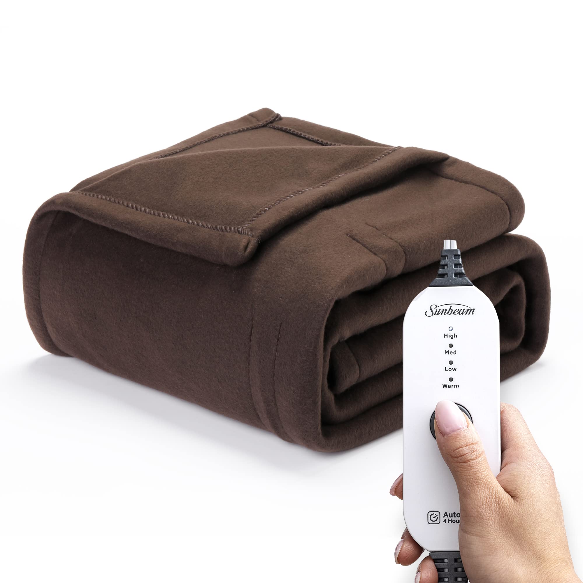 Sunbeam Heated Personal Throw - Walnut - Gallery 11