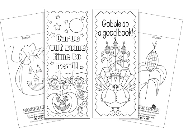 Barker Creek Bookmark Set, Color Me!