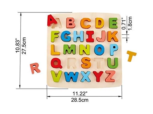Hape Alphabet Blocks Wooden Learning Puzzle