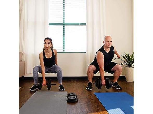 Sunny Health & Fitness Exercise Vinyl 40 Lb Set
