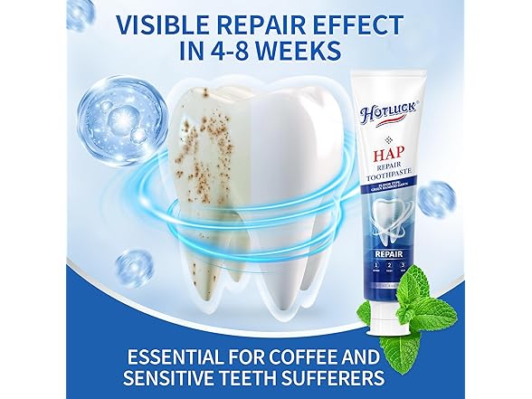 3-Pack Hydroxyapatite Toothpaste