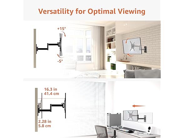 Amazon Basics Full Motion TV Wall Mount
