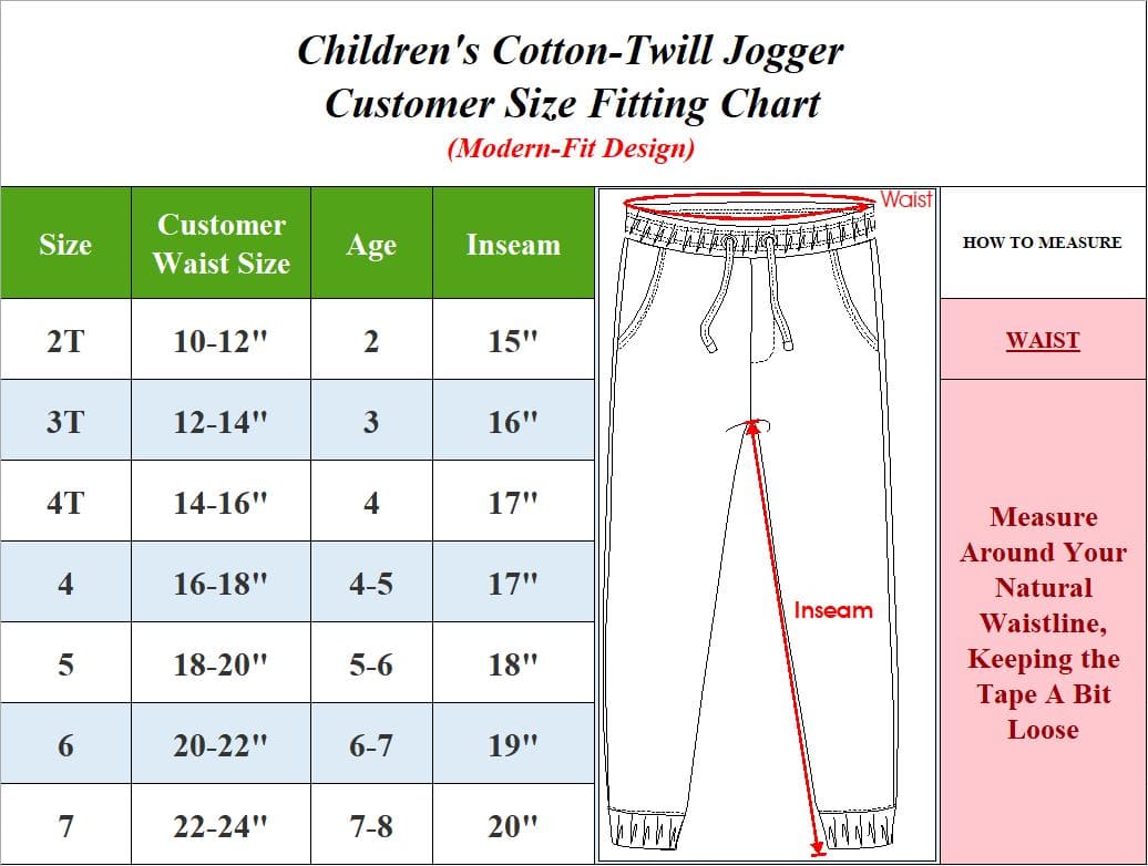 Toddler's Classic Twill Jogger Pants - Gallery 9